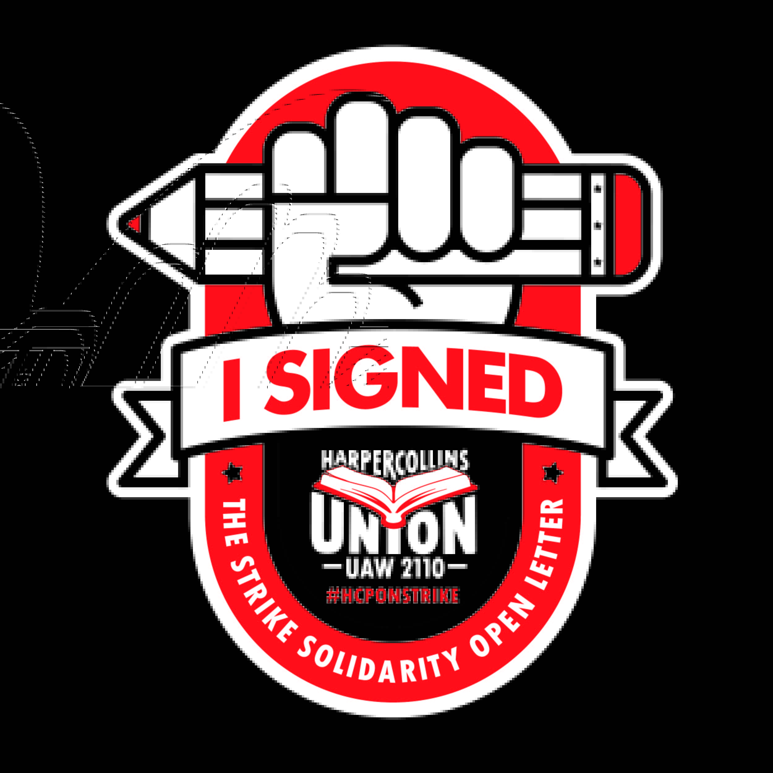“I signed” graphics provided by HarperCollins Union