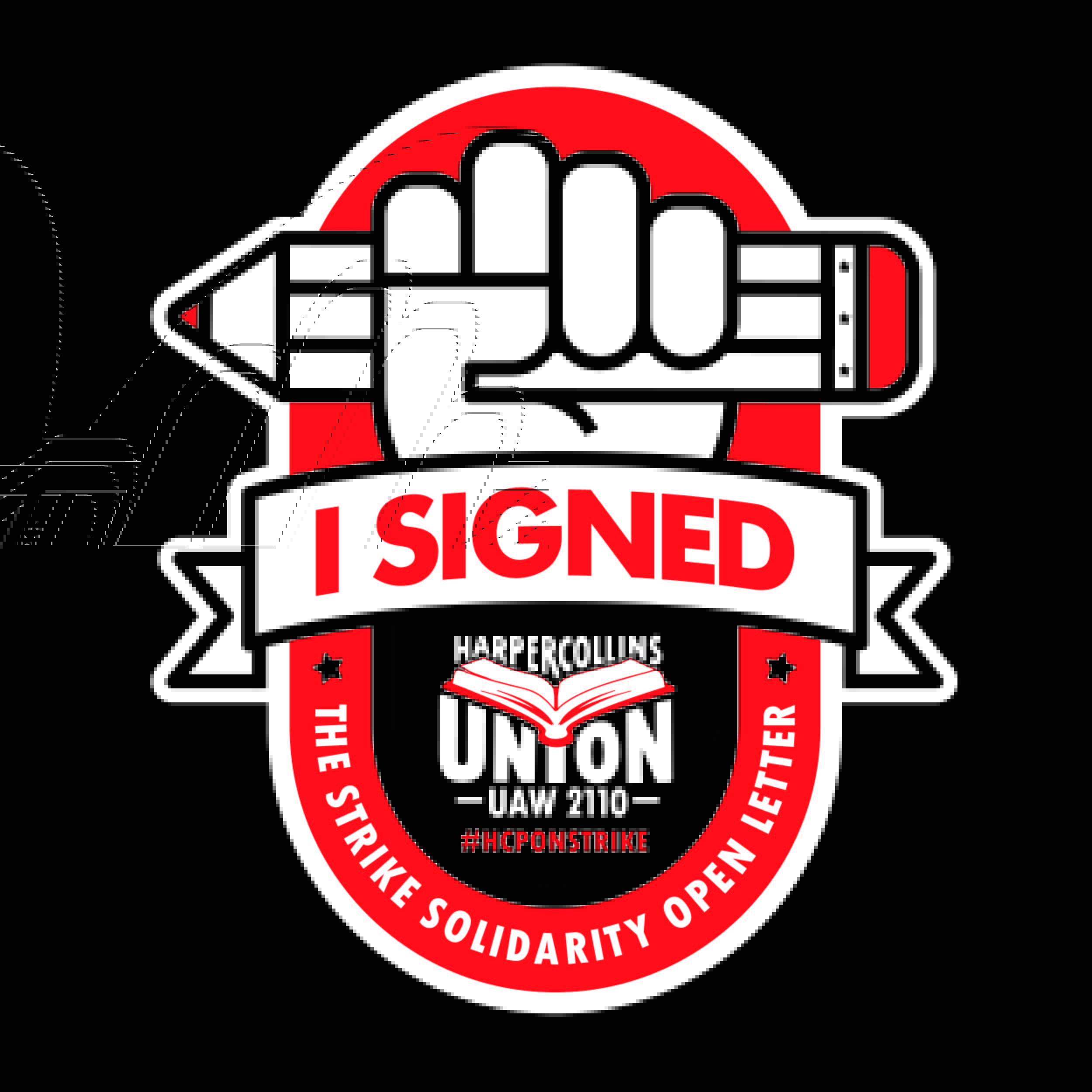 “I signed” graphics provided by HarperCollins Union