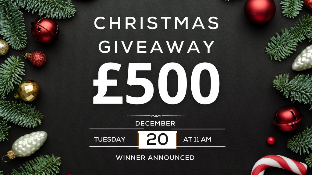 One of our biggest giveaways yet! One lucky person will win £500 Store Credit!

To Enter all you need to do is:
Like this post
Follow us
Tag 3 friends per comment
Share this post

Bonus entry:
Subscribe to our newsletter via the link in our bio

Ends 20.12.2022 <a href="/11am/">11 am in morning</a>

T&amp;Cs apply