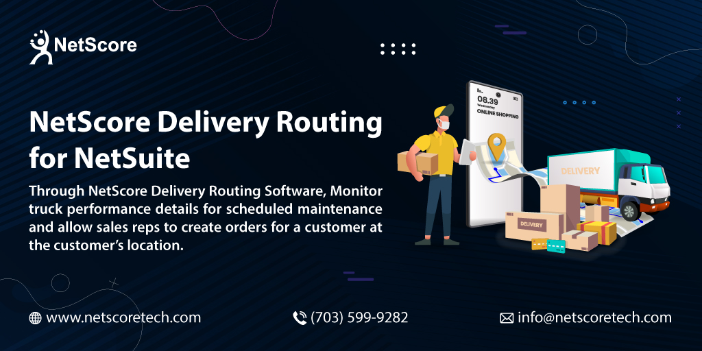 NetScoreTech's tweet image. Using NetScore #DeliveryRouting Software, #NetSuite customers can automate their #delivery processes. You can manage details of #truck performance for scheduled maintenance.
Brochure here: bit.ly/3VRtC30

#routetracking #deliveryroutingsolution #netsuitetruckrouting
