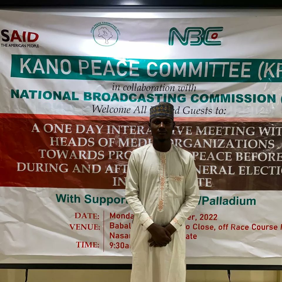 Elsaeed_AM's tweet photo. Earlier today at the one day interactive meeting with heads of media organisations towards promoting advocacy for a peaceful conduct of all electioneering campaign activities in Kano State before, during and after 2023 general election in the state. https://t.co/nPIsvL81AF