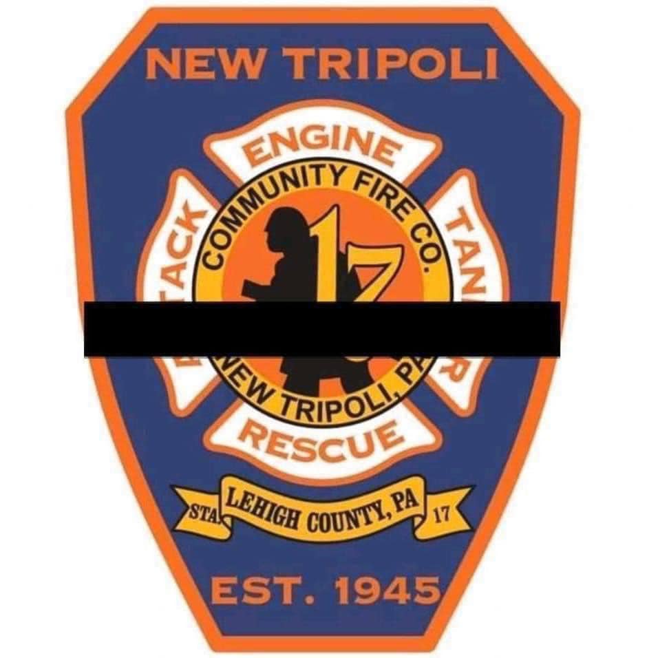 newtripolibank's tweet photo. Our condolences go out to the men &amp; women of the New Tripoli Fire Company. We are shocked &amp; saddened by the news that two firefighters, Assistant Chief Zachary Paris &amp; Marvin Gruber, died yesterday while trying to save people trapped in a burning house in West Penn Township. https://t.co/DvQlr6hGah