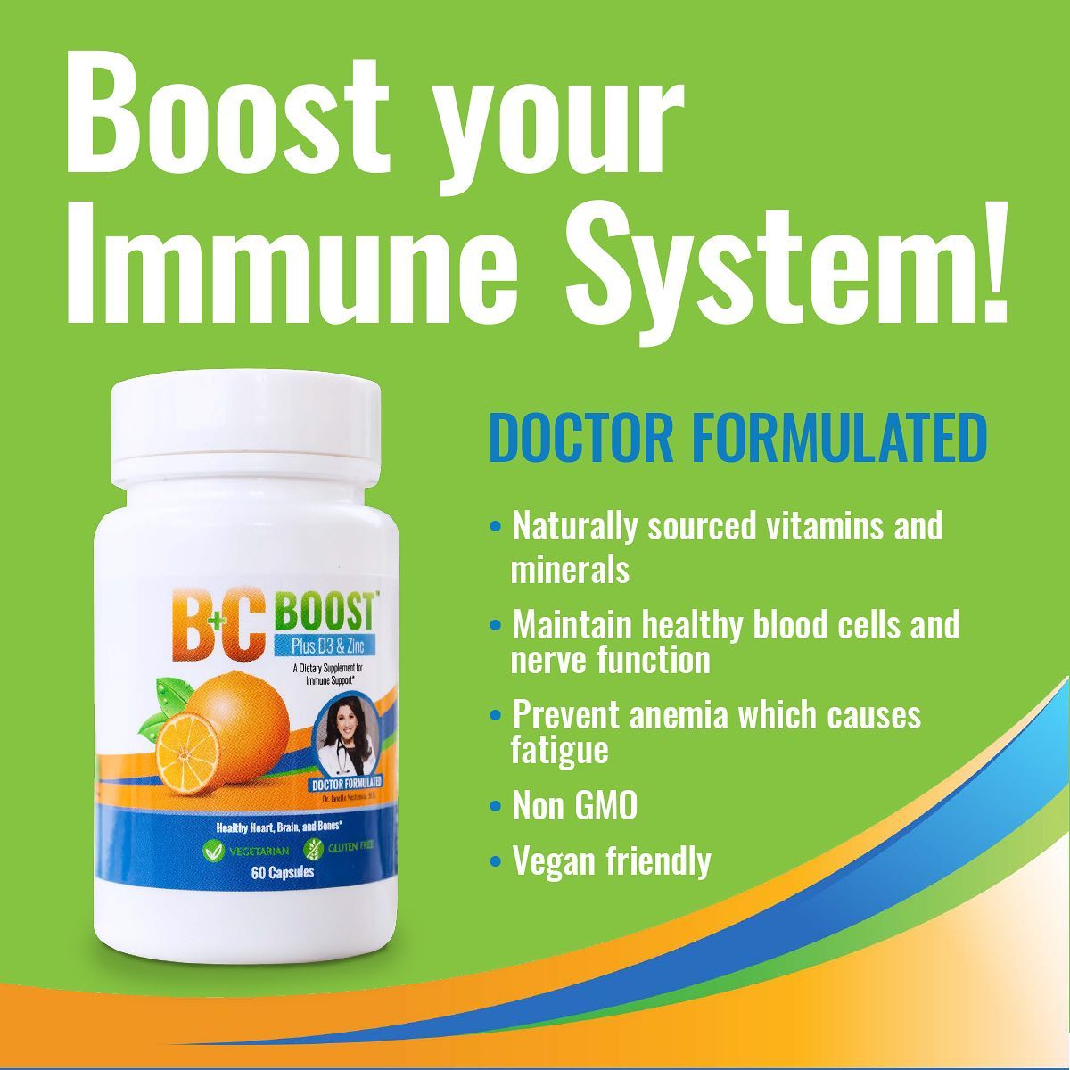 BCBoostOfficial's tweet photo. Boost your immune system with #BCBoost, made with all natural vitamins and minerals and formulated by @DoctorJanette, America’s Doctor: https://t.co/Wp8pNOPXm0 https://t.co/GyubPl7Gqs