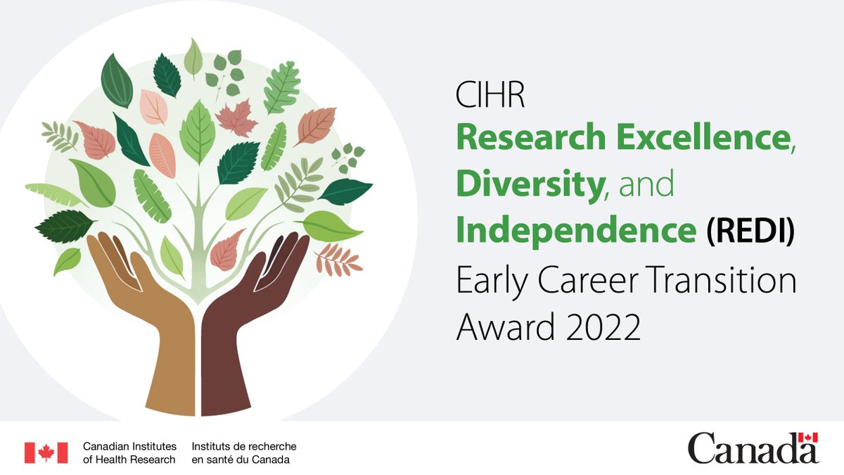 #FundingOpportunity: CIHR Research Excellence, Diversity, and Independence (REDI) Early Career Transition Award, in partnership with @_BrightFocus @FB_Canada @Azrielifdn @AlzCanada Application deadline: May 2023 Details: researchnet-recherchenet.ca/rnr16/vwOpprtn…