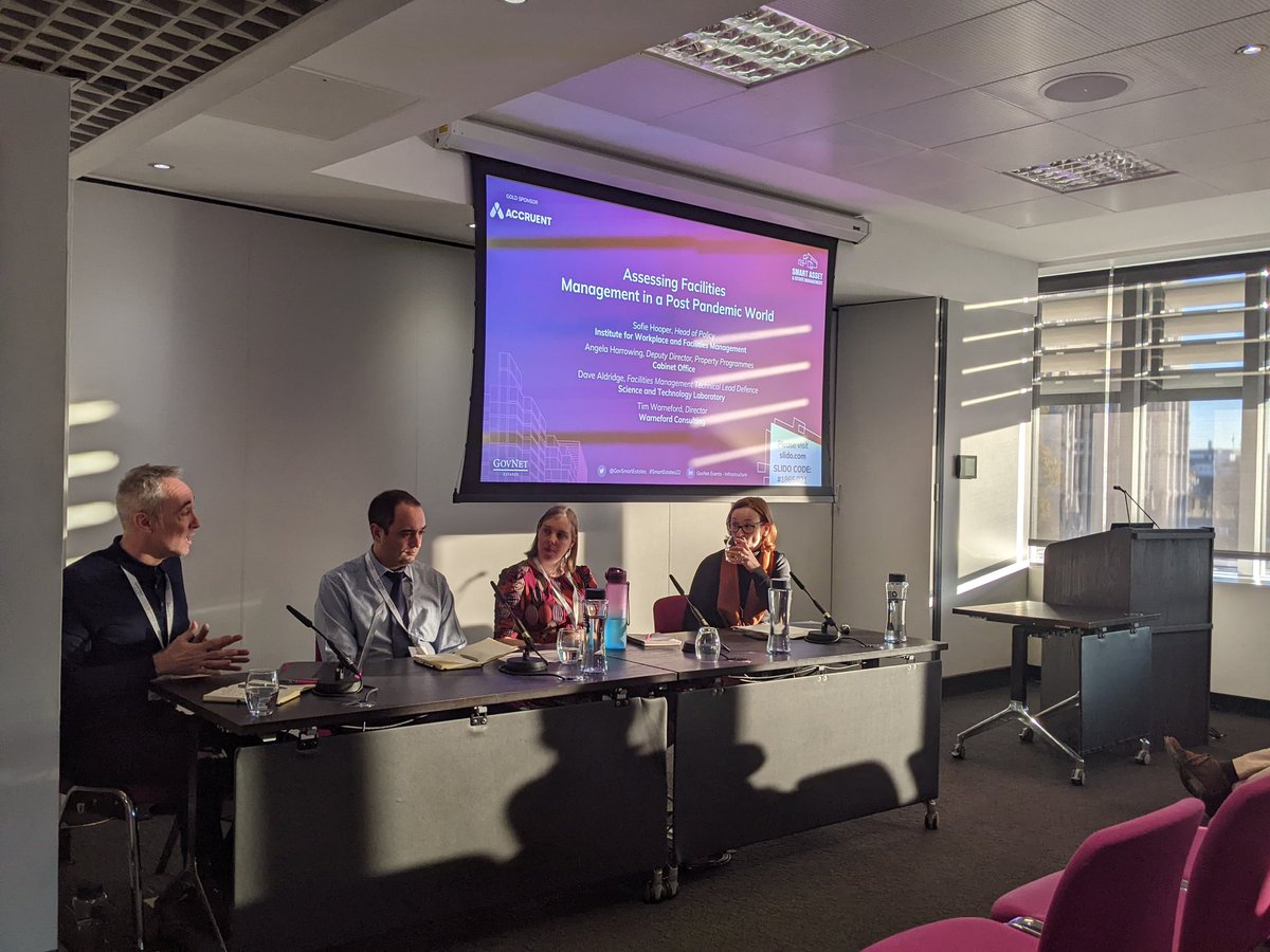 Such an interesting debate about how to manage facilities in a post pandemic world. #SmartEstates22