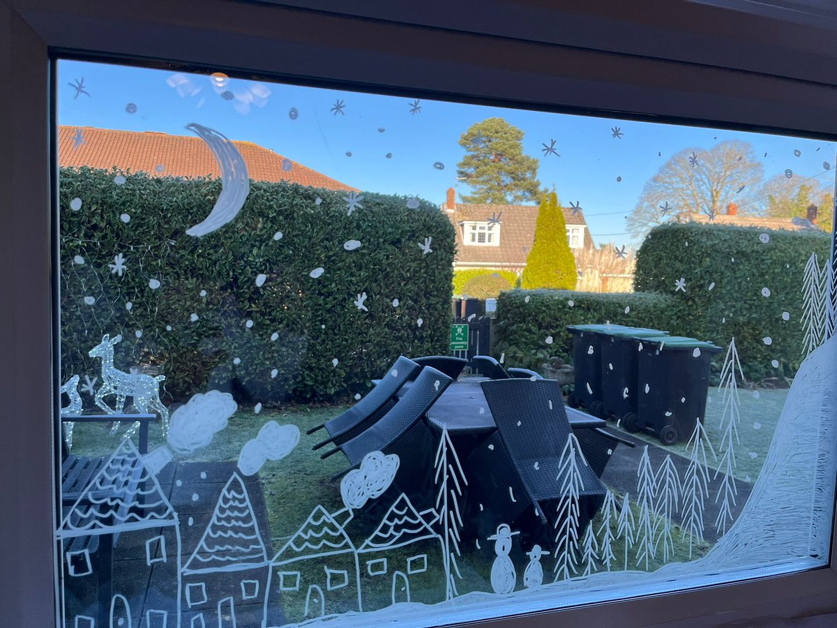 wessex_society's tweet photo. Our Houses are looking so warm and welcoming. Look through our window. Every day this week we have been enjoying #festivefun for our residents, friends & family #community #December #festivewindows #abbeyfieldliving #retired https://t.co/Rp8yBpsRy6