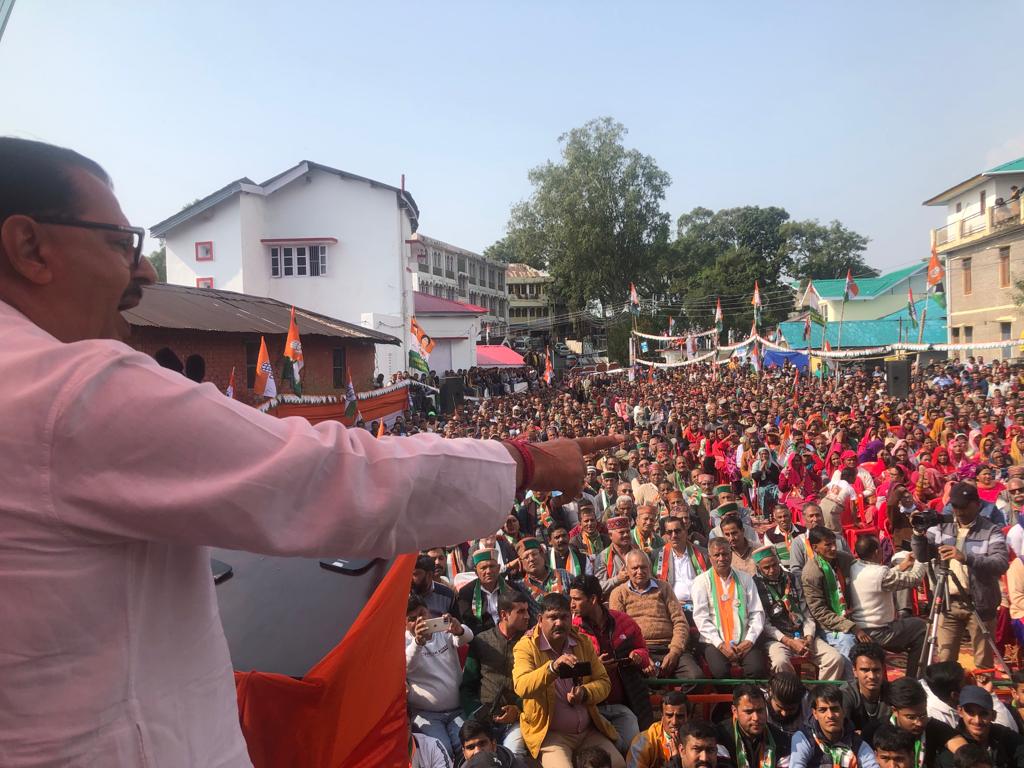 brijdutt's tweet photo. Congratulations to @INCHimachal family for splendid performance, thanks to people of #Himachal for their love. Congratulations to brother Raghuvir Singh Bali for spectacular victory from Nagrota. Spl. Mention for Sh. @SanjaySDutt ji who has tirelessly worked in entire process. https://t.co/ytr9A6Knvy