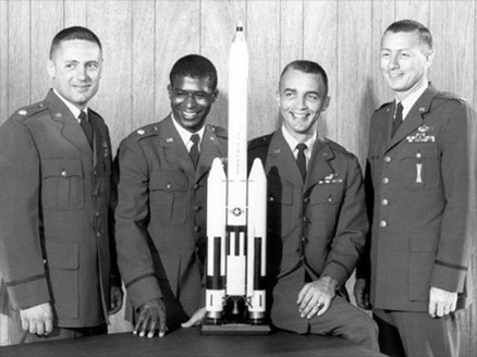 AFHF's tweet photo. 1967: Air Force Major, Robert H. Lawrence, Jr., the first African American chosen by NASA to be an astronaut, dies in an F-104 crash at Edwards AFB before he can travel into space. https://t.co/SZVoix2ErM