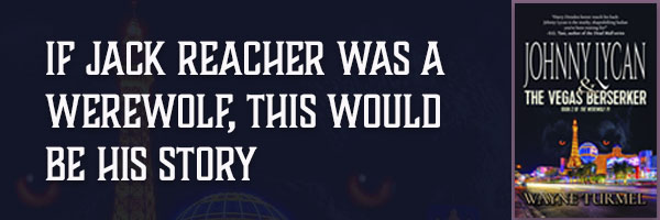 WTurmel's tweet photo. Today is Publication Day for Johnny Lycan and the Vegas Berserker. Everyone's favorite Werewolf PI goes to Sin City. What could possibly go wrong?  "Harry Dresden better watch his back, JOhnny's in town." #urbanfantasy #werewolf #fantasynoir #WritingCommunity https://t.co/tplxw1FjJl