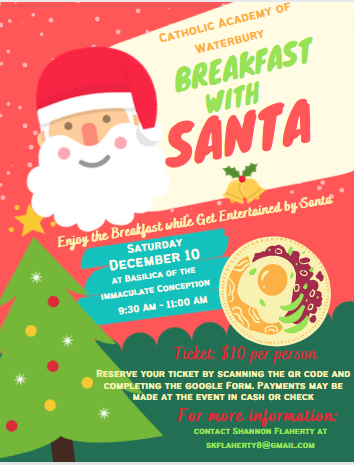 AOHCatholicEdu's tweet photo. Catholic Academy of #WaterburyCT is excited to present their annual Christmas Festival at the Basilica of the Immaculate Conception! Join the CAW community on Friday and Saturday for vendors, holiday events &amp; breakfast with Santa! Fun for the whole family! https://t.co/x4gA8NQzsX https://t.co/4eNvK2S5qU