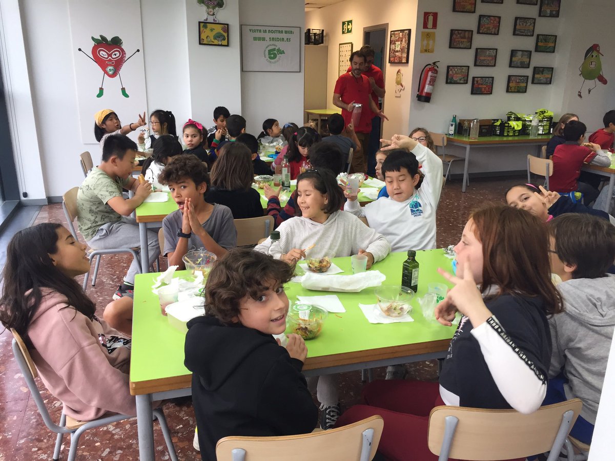 Escola_EMDN's tweet photo. Els alumnes de #4tprimària van anar a passar un dia a Mercabarna. Allà van fer  l'activitat 5 al dia. L’eix central de la campanya és passar un dia ple d’activitats al Mercat Central de Fruites i Hortalisses,👇👇👇👇👇👇 https://t.co/ELjP9AIrdb