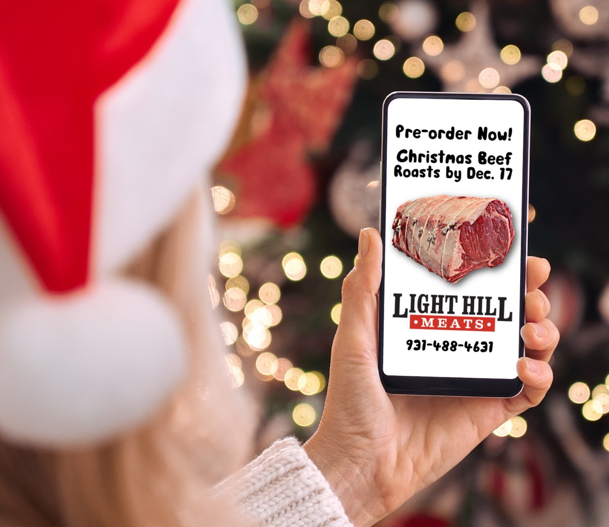 LightHillMeats's tweet photo. Preparing for #Christmas? Be sure to include #beef in your family's plans! We're offering a few different selections of beef roasts this holiday season. Please pre-order yours by Dec. 17 by calling: 931-488-4631. https://t.co/zZjlzJ6mmT #springhilltn https://t.co/b1cJr9sHQ4