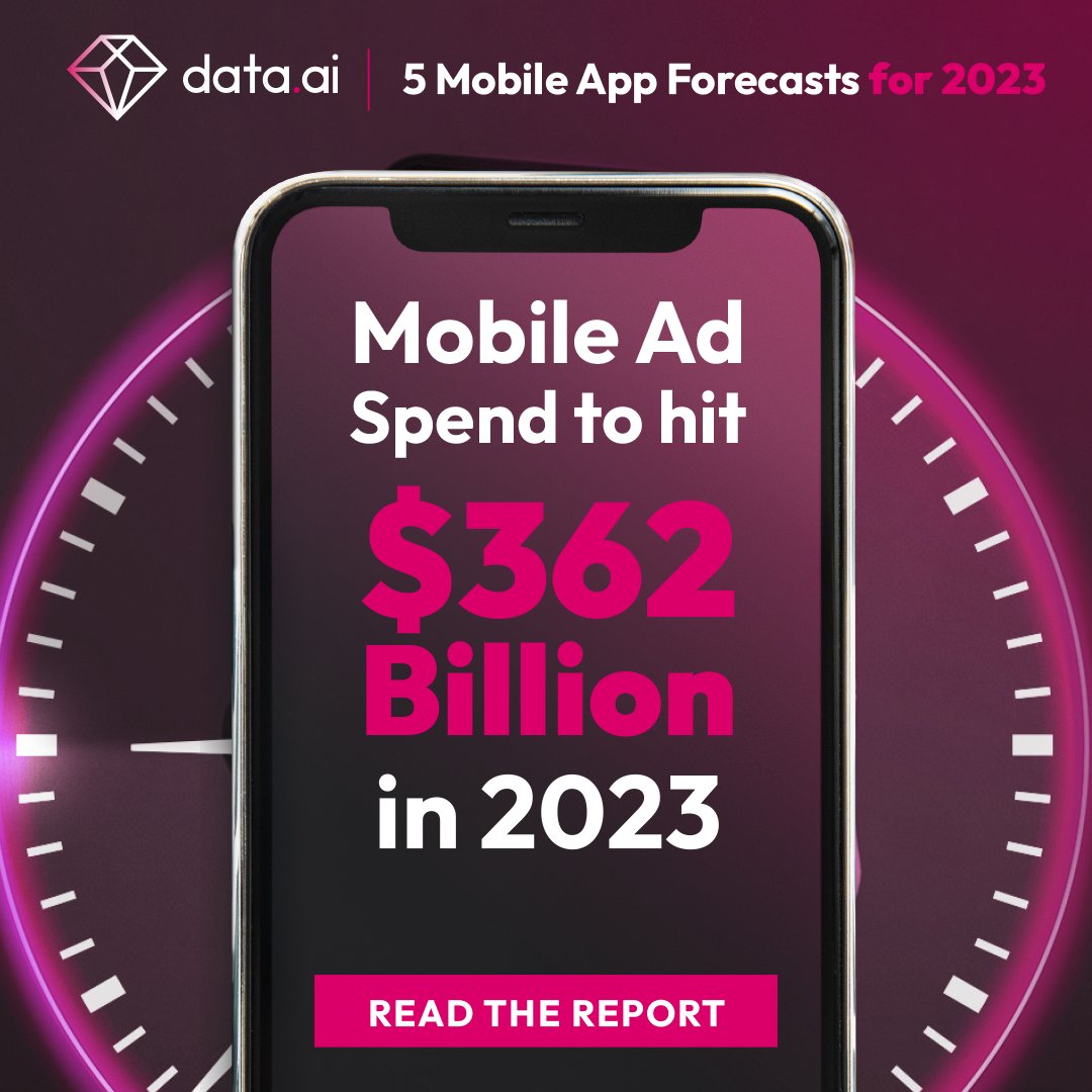 SensorTower's tweet photo. 2023 is the year mobile will take over ad wallets.

We’ve forecasted mobile ad spend to hit $362B.

Drivers of spend in 2023?
📽 Short video apps
🏅 Major sporting events
⌛ 4 trillion hours on Android

Get the report 👉 https://t.co/dnNFhIdWJi https://t.co/7GW6c3Opox