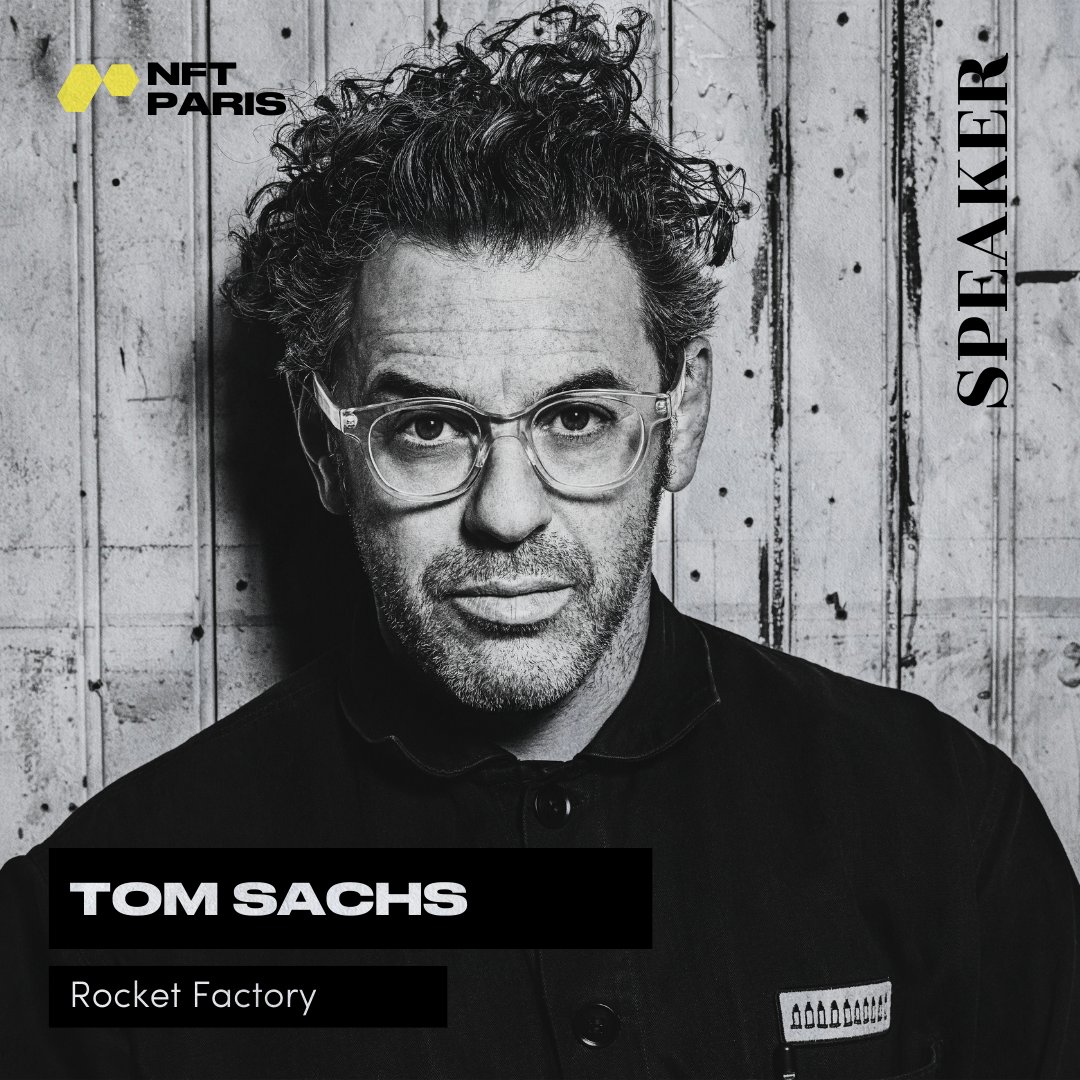 Tom Sachs will be speaking at NFT Paris 🚀 @tom_sachs