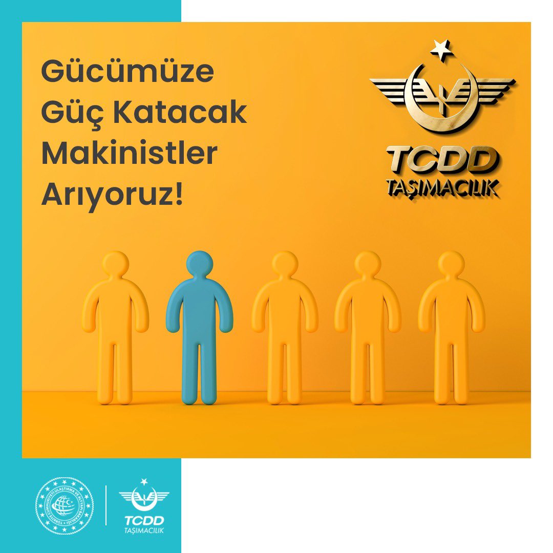 TCDDTasimacilik's tweet photo. TCDD Taşımacılık A.Ş ve İŞKUR işbirliğiyle Mesleki Yeterliğe Dayalı Tren Makinist Kursu açılacaktır. https://t.co/2Es88fkmmM