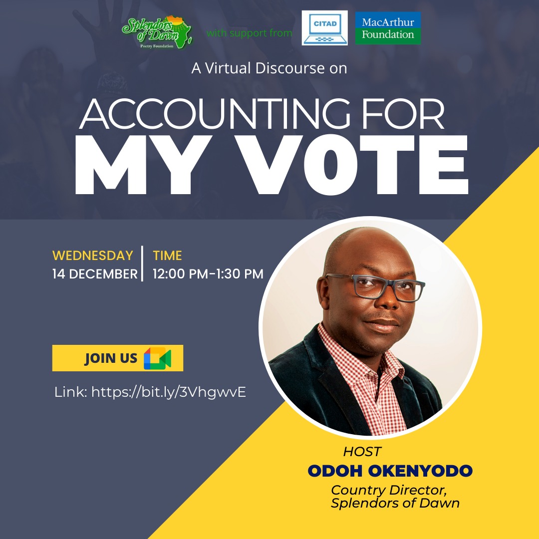 splendorsof's tweet photo. Meet our panelists and Moderators for our webinar.
Theme: ACCOUNTING FOR MY VOTE

Wednesday, 14 December · 12:00 – 1:30pm
Video call link: https://t.co/eOaGN0rYr4 https://t.co/adUaLh2qKT