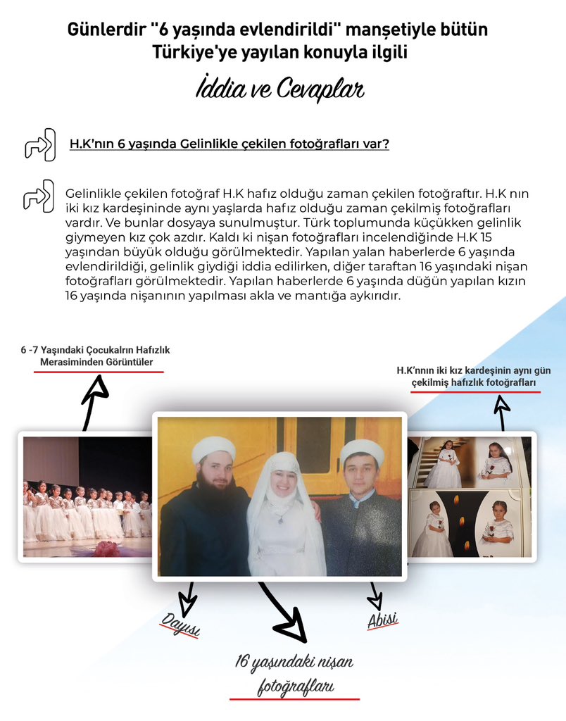 İlk okul çocuklarına bile LGBT'yi aşılamaya çalışanlara ses çıkarmayanlar “6 yaşındaki çocuğu gelin ettiler” haberinin yalan olduğu ortaya çıkmasına rağmen hala bu yalan üzerinde tepinmeye devam ediyor
Her fırsatta İslama saldıranları Züntikam olan Allahu Teala’ya havale ediyoruz