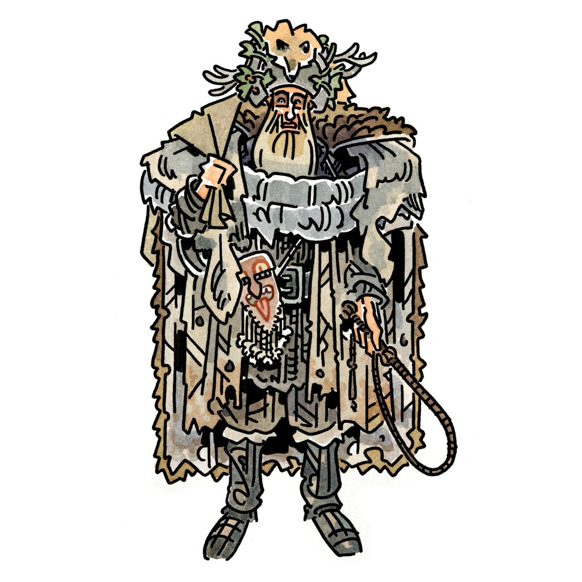 「#CompanionsOfChristmas 8: #Belsnickel!Be」|Chris Schweizerのイラスト