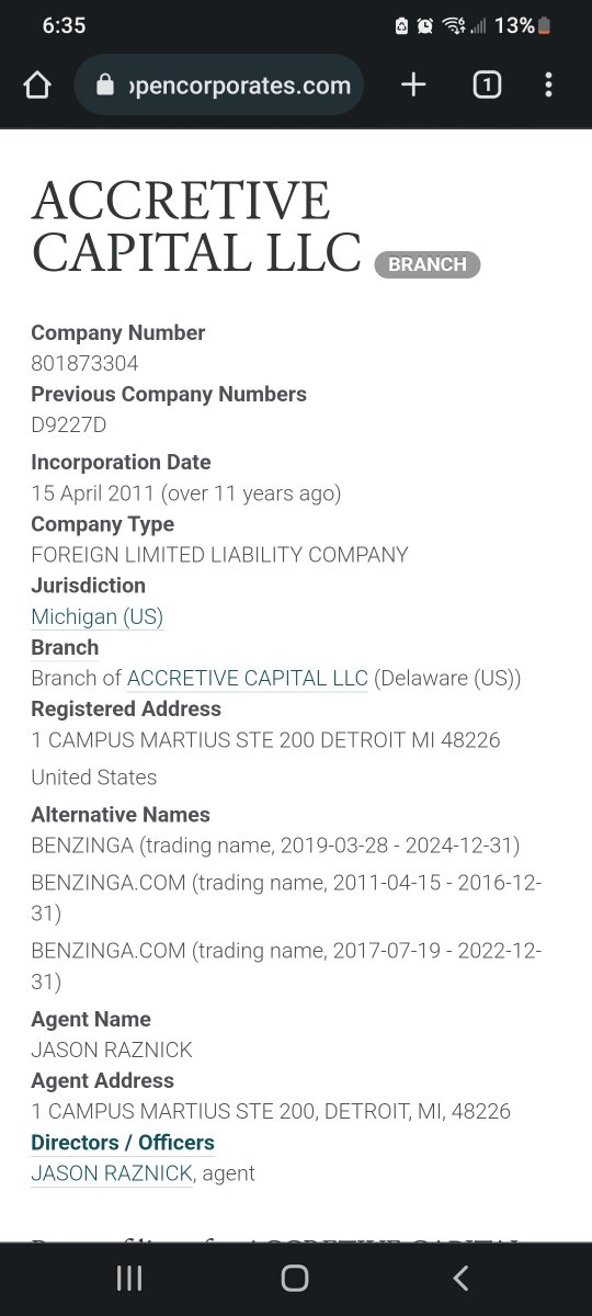 Christalball93's tweet photo. π¨ Oh shit son. Benzinga exposed! Founder and CEO Jason Raznick runs a Hedge Fund called "Accretive Capital LLC" π π« π¬ π£ π₯ π¨
No wonder they printed fake FUD news about a different company and said it was about #AMC!
#christalballexposures https://t.co/jpHxy1sNsW
