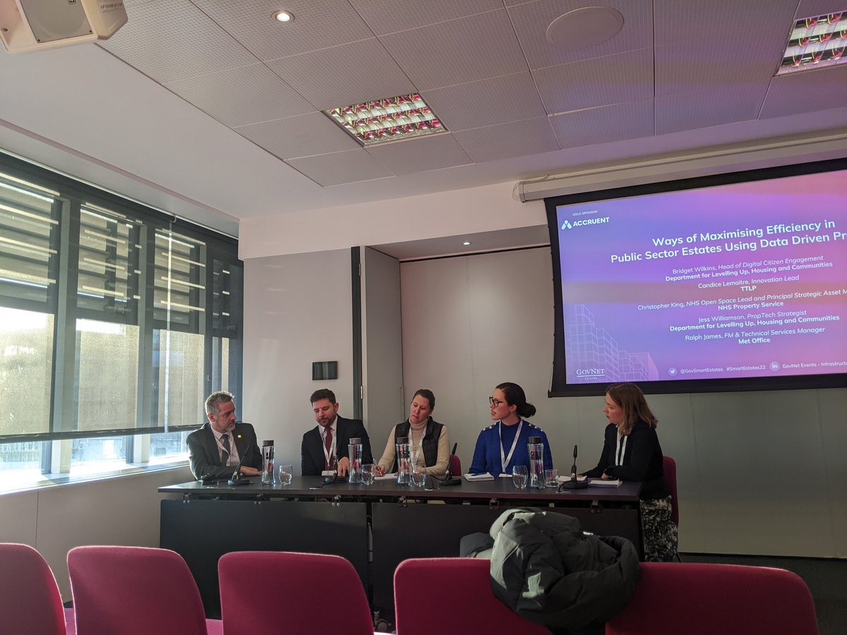 Great thoughts from our cross disciplinary panel about proptech! #SmartEstates22