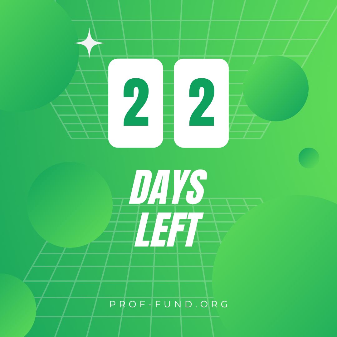 Only 22 days left to partner with us for our season of giving as "PR Pays It Forward!" 100% of funds raised will go towards the PROF Impact Scholarship Fund. Help us during this giving season, to sustain funds for this impactful and greatly needed scholarship.
