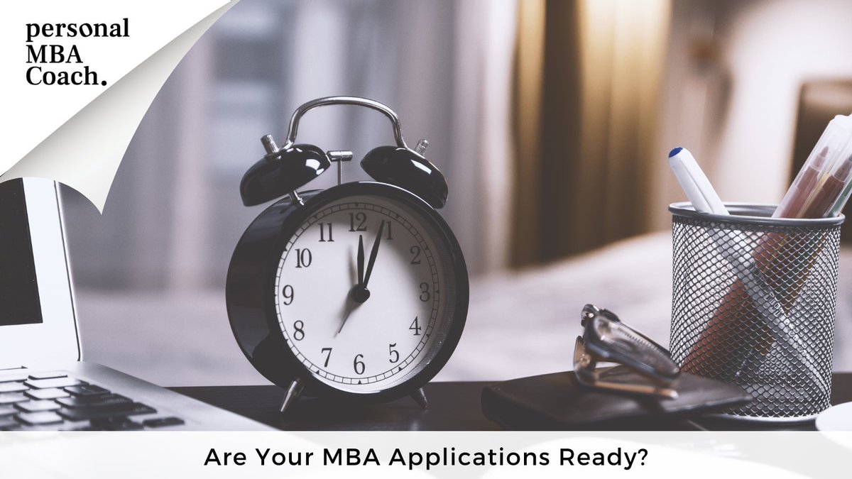 PMBACoach's tweet photo. With the first MBA round 2 deadline in four weeks, it is time to check on your progress. If you are not sure if your applications are ready, here are 6 questions to ask yourself. https://t.co/eXIliFNWBo #mbaround2 #mbadeadlines #businessschool https://t.co/SGkyzSWFCw