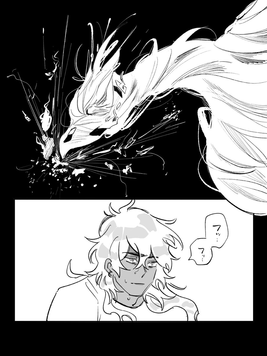 @ASTRONOAH2535 

終、強がりを言わせてよ

(α戦、火穂、左足を焼失)
 #ASTRONOAH_捲光重来 