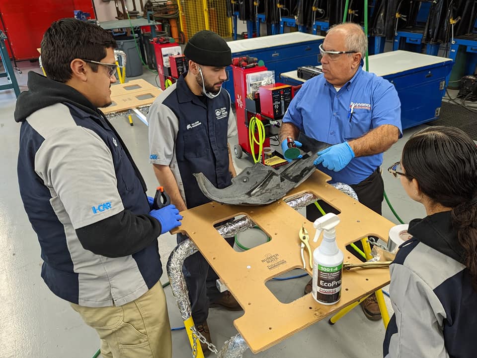 Polyvance's tweet photo. Jose &amp; Kurt wrapped up the PR-02 course at Contra Costa College yesterday. The students were all very attentive &amp; enthusiastic! Afterward, Kurt &amp; Jose had dinner with instructor Laura Lozano &amp; her assistant Stephanie Nitz. (1/2) https://t.co/af9yedHgw6