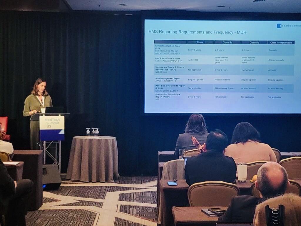 celegence's tweet photo. Visiting #MedTechSummit in Chicago this week? Yesterday, our COO Punya Abbhi gave a presentation on the technology advancements being made to support ongoing compliance, and showed how CAPTIS™ reinvents manual data gathering processes, &amp; automates your Post Market Surveillance. https://t.co/9vPV6XJ16w