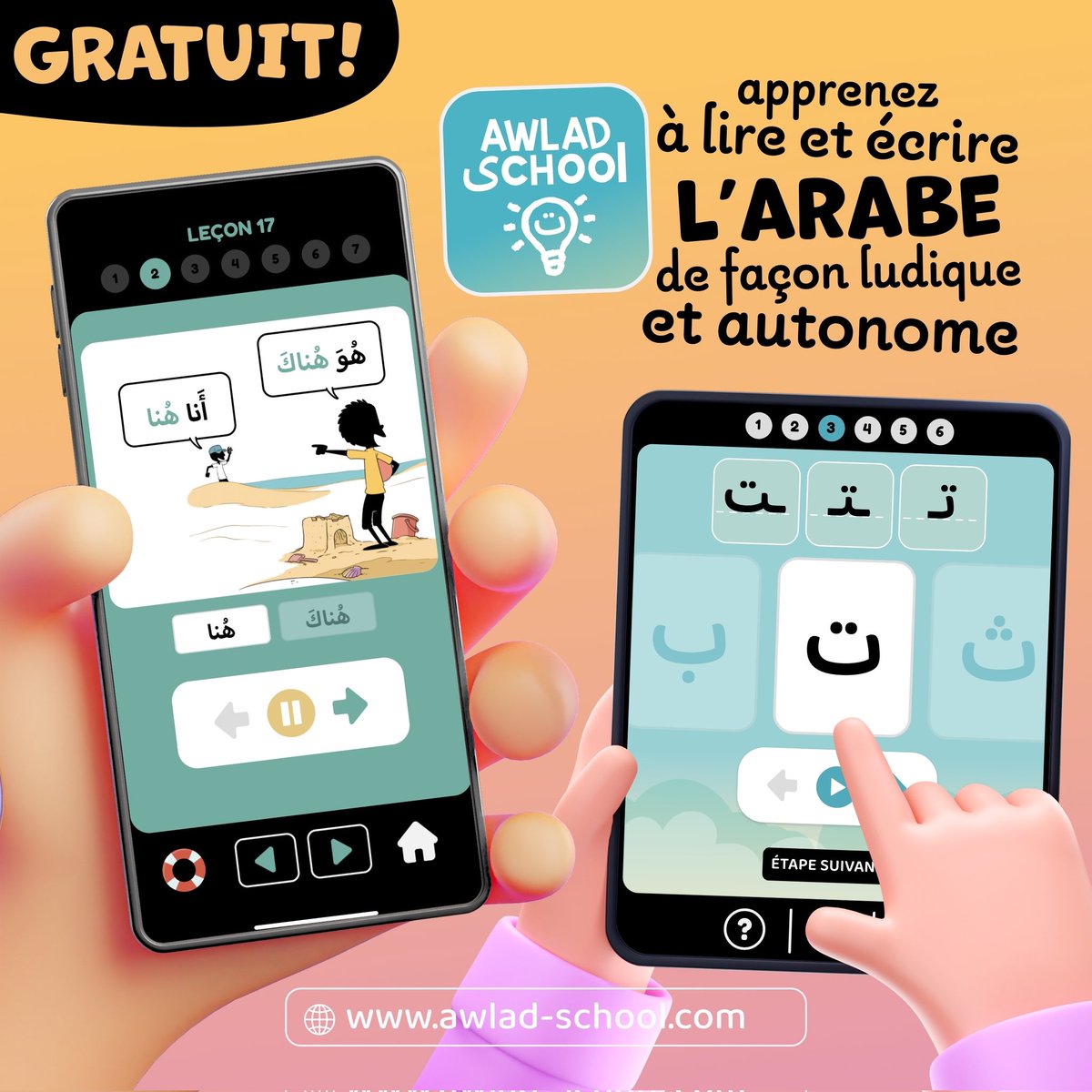 kristell_DCA's tweet photo. Un beau projet concrétisé 👏🏻
#TheMuslimShow #Bdouin #AwladSchool 
J'aurai aimé avoir une telle appli à l'époque où j'apprenais la langue arabe !

Si vous voulez apprendre et que vous avez un iphone/ipad 👇🏻 https://t.co/sW2SWVPldx