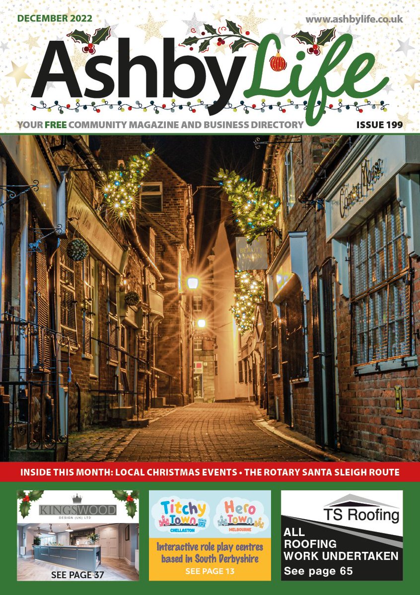 Our December magazines are OUT NOW!

Inside, you can win a beauty experience &amp; afternoon tea in The Retreat in Castle Donington; the best Pantos this year, plus 2 pages FULL of festive events happening in &amp; around Ashby. 

You can read it here: ashbylife.co.uk/magazines/