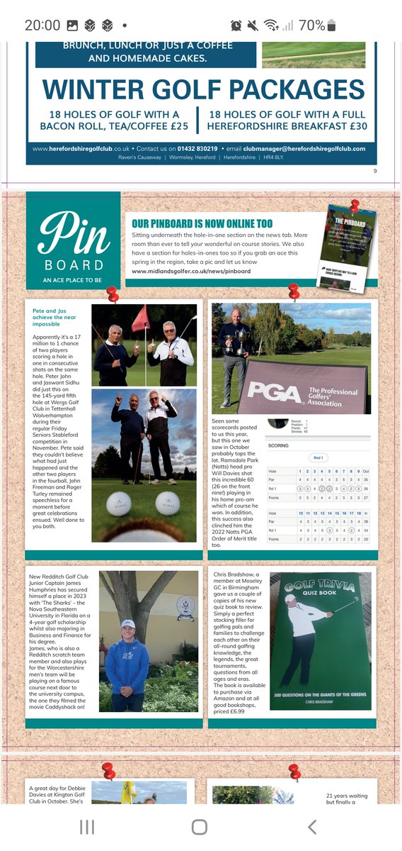 MidlandsGolfer's tweet photo. Next issue no 92, Feb, we're already at work gathering news from the region for it.
Send us your latest news from your clubs & golfers similar to the pictured items for 2023 coverage in the mag & online - all FREE always #MidlandsGolf #localgolf #localgolfers #clubnews https://t.co/dcsDEvVp6P