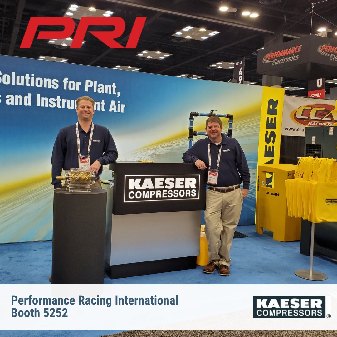 KaeserUSA's tweet photo. It's showtime at @prishow! Stop by booth 5252 and discuss your compressed air challenges with our air system specialists.
#prishow #compressedair #aircompressors #racing #auto #shopcompressor https://t.co/3Y2XceKwc3