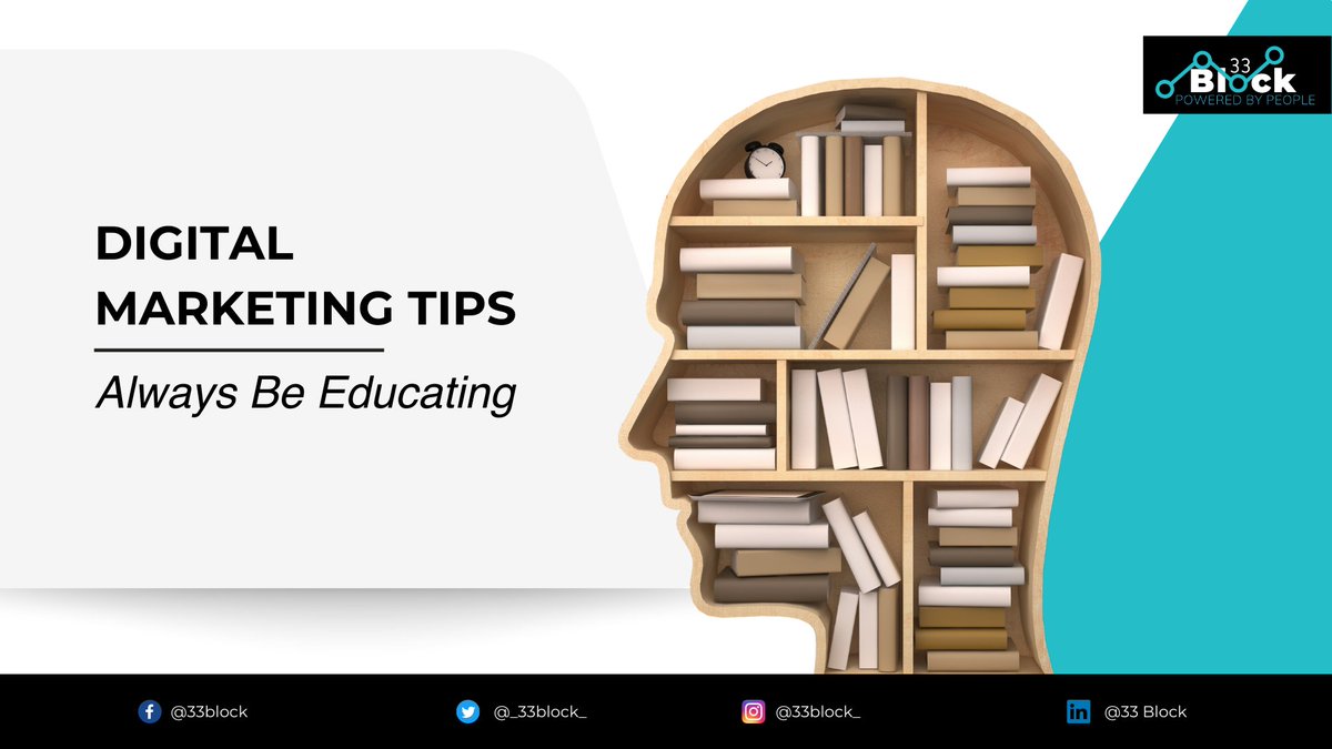 _33Block_'s tweet photo. The most important aspect of inbound marketing is providing educational resources, particularly in the awareness stage, to offer value to your buyers in the hopes they’ll one day become customers.
#33block #digitalmarketing #marketingtips #marketingstrategy #tips #strategy https://t.co/iQjqxdIqau
