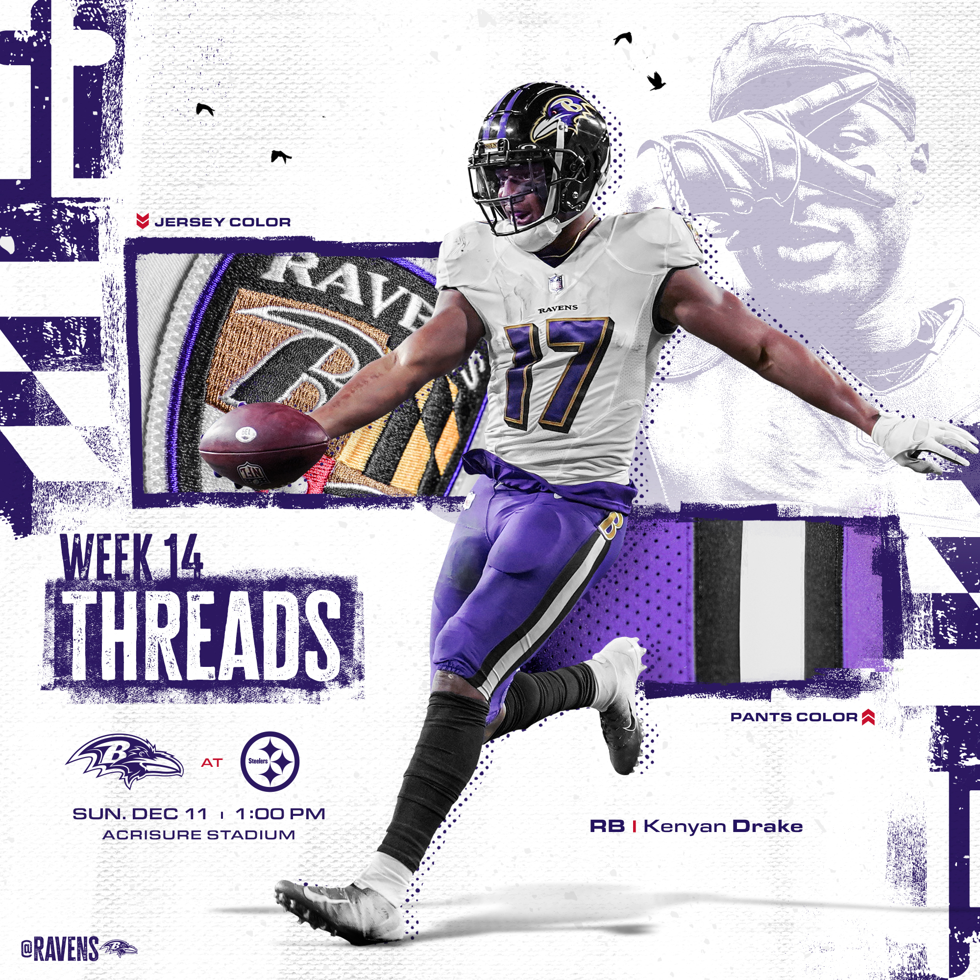Ravens jersey cheap color rush