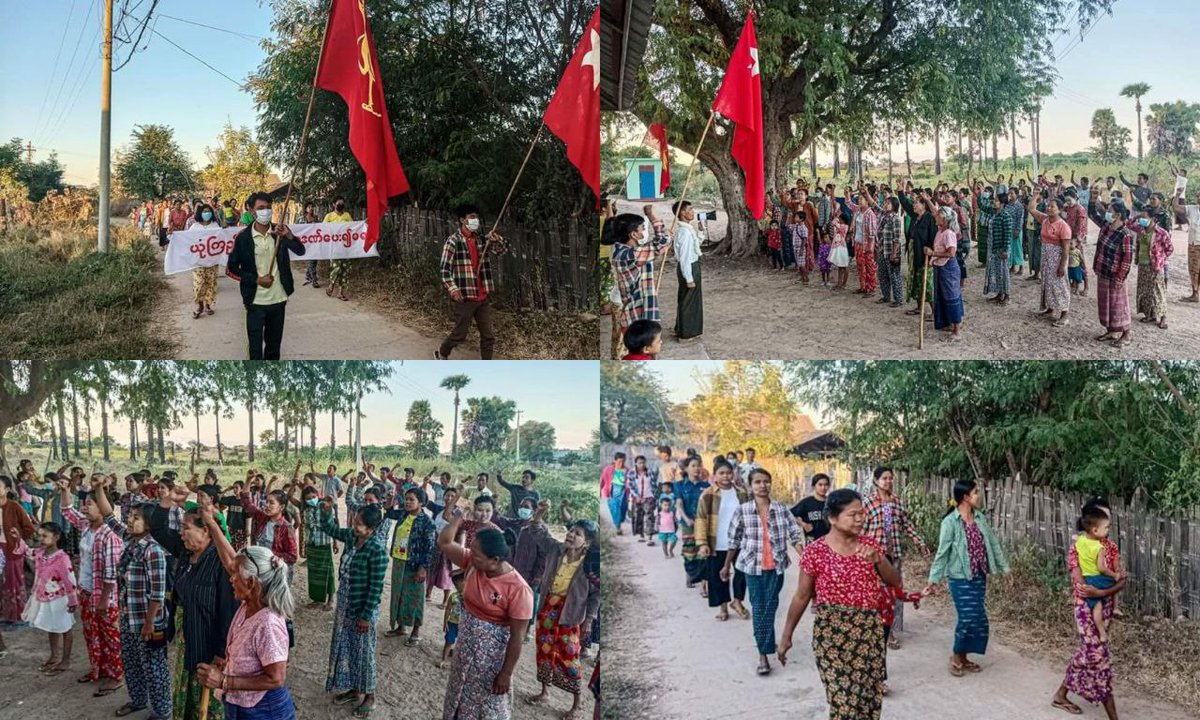 Anti-coup revolutionary strike in Sagaing's Salingyi township, Mount Letpadaung area.

Photo: CJ

#2022Dec8Coup
#HoldJuntaAccountable
#WhatsHappeningInMyanmar