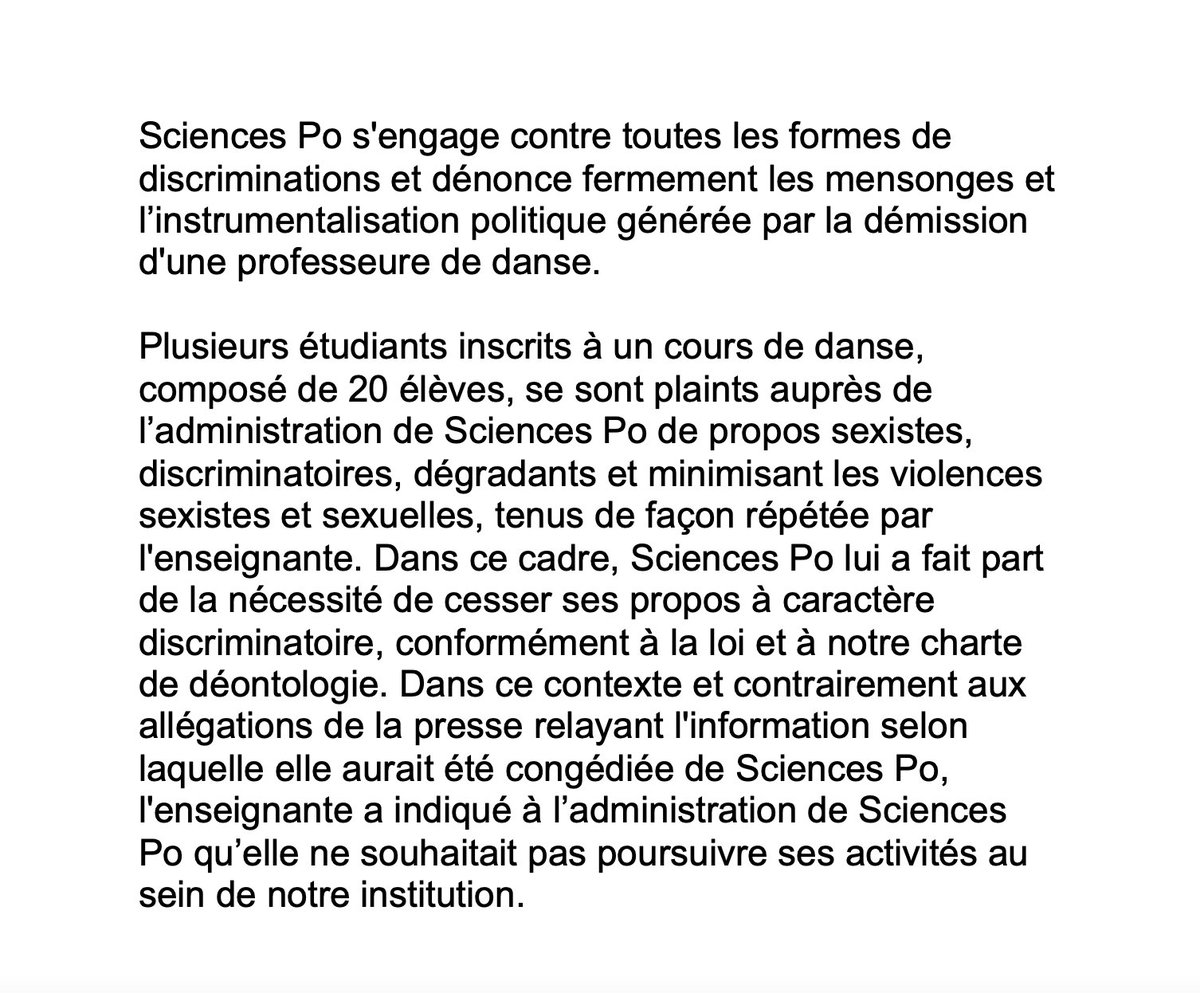 Les discriminations n’auront jamais leur place à Sciences Po ➡️ newsroom.sciencespo.fr/?p=14950&previ…