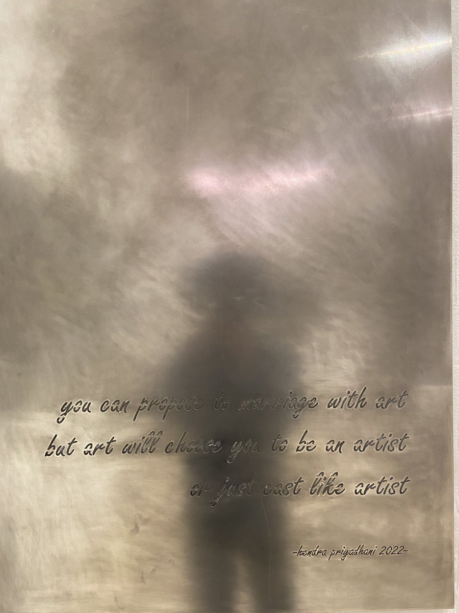 Looking at some of the works of art being exhibited, it seems that my mind needs to be cleared up with physical works as well.