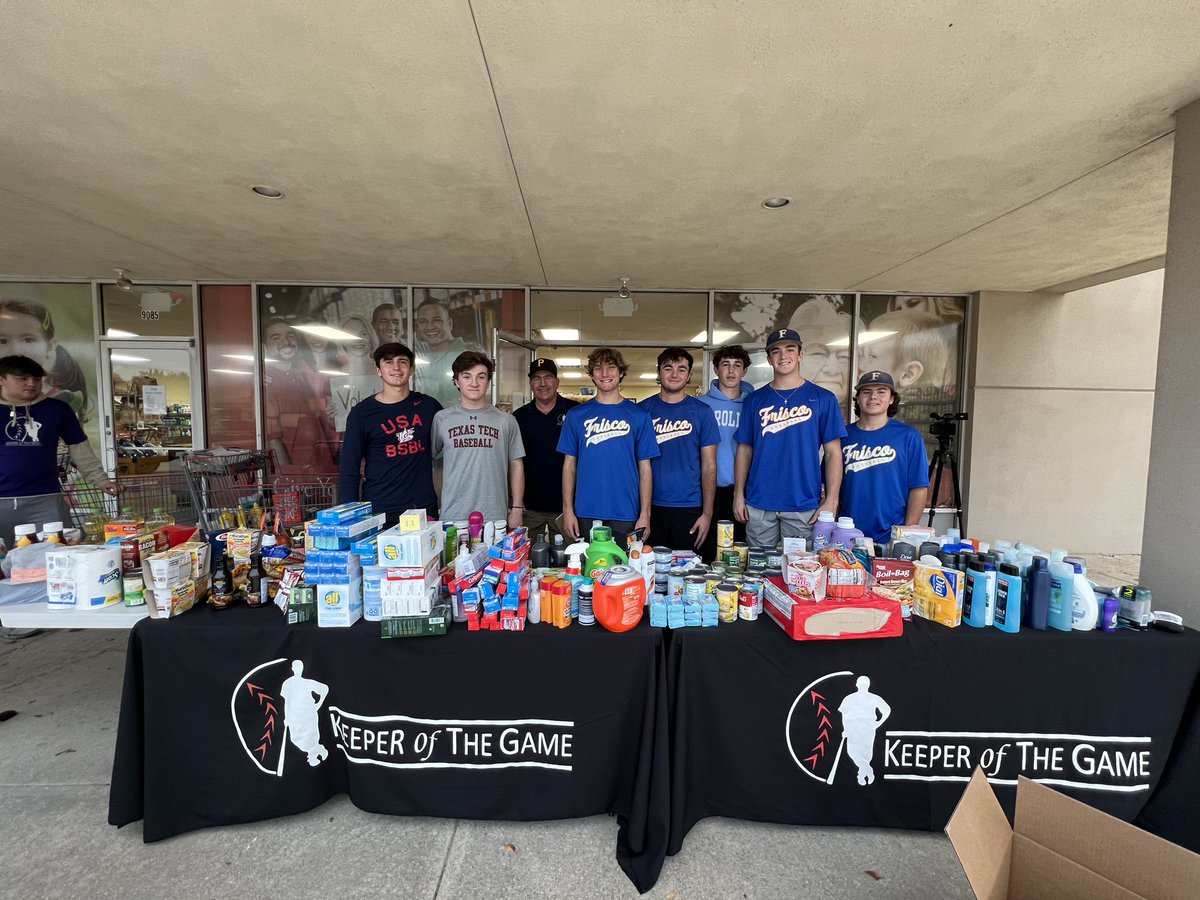 RaccoonBaseball's tweet photo. Proud to partner with @BaseballKeepers and @BryanHoctor and give back to our community. @FHSRaccoons @DrShawnPerry @coachdlc10 #REPn #PROVEIT https://t.co/AL09lsQ43U