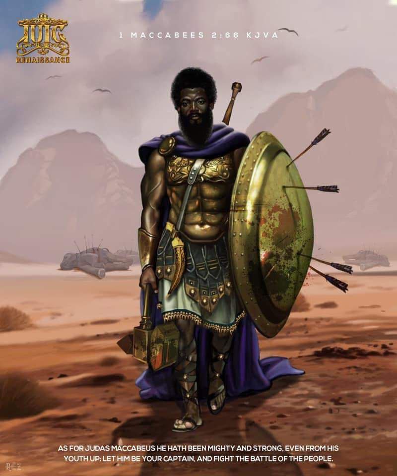 iuickansascity's tweet photo. The #ForeFather #Judas #Maccabeus! 
⚔️ Happy Hanukkah to the Real Jews ⚔️

1 Maccabees 3:3 So he gat his people great honour, and put on a breastplate as a giant, and girt his warlike harness about him, and he made battles, protecting the host with his sword. https://t.co/37CxGsGHnZ