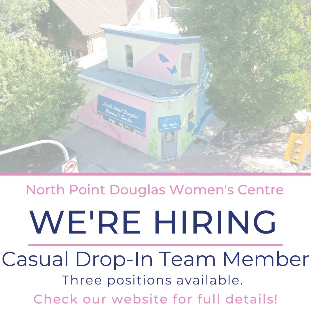 We’re hiring three casual Drop-In Team Members! Head to npdwc.org/employment-opp… for more information.