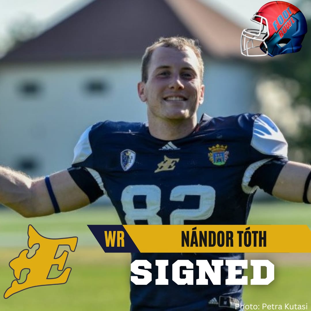 aroundtheelf's tweet photo. Wide Receiver Nándor Tóth has been part of the @FehervarEnth  since 2013 and is making his way into the ELF as well #ELFSigning

https://t.co/dDsKc9tbn7 https://t.co/61vDihULFY