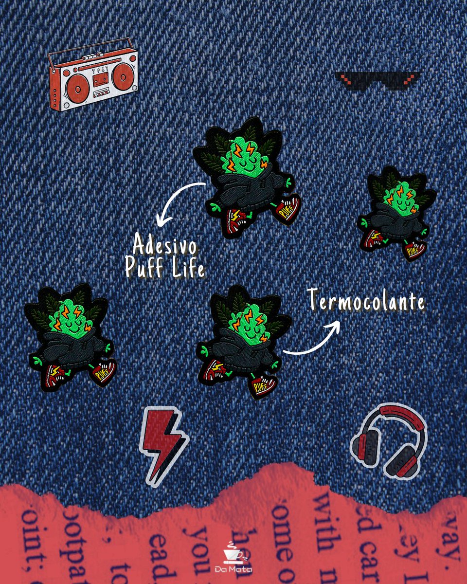 tabacariadamata's tweet photo. Conheça os adesivos da Puff Life, para customizar suas roupas e deixar o seu estilo do seu jeito.
#headshop #tabacaria #tabacariadamata #damata #puff #pufflife #stickers #termocolante https://t.co/jrJH6Ui1n3