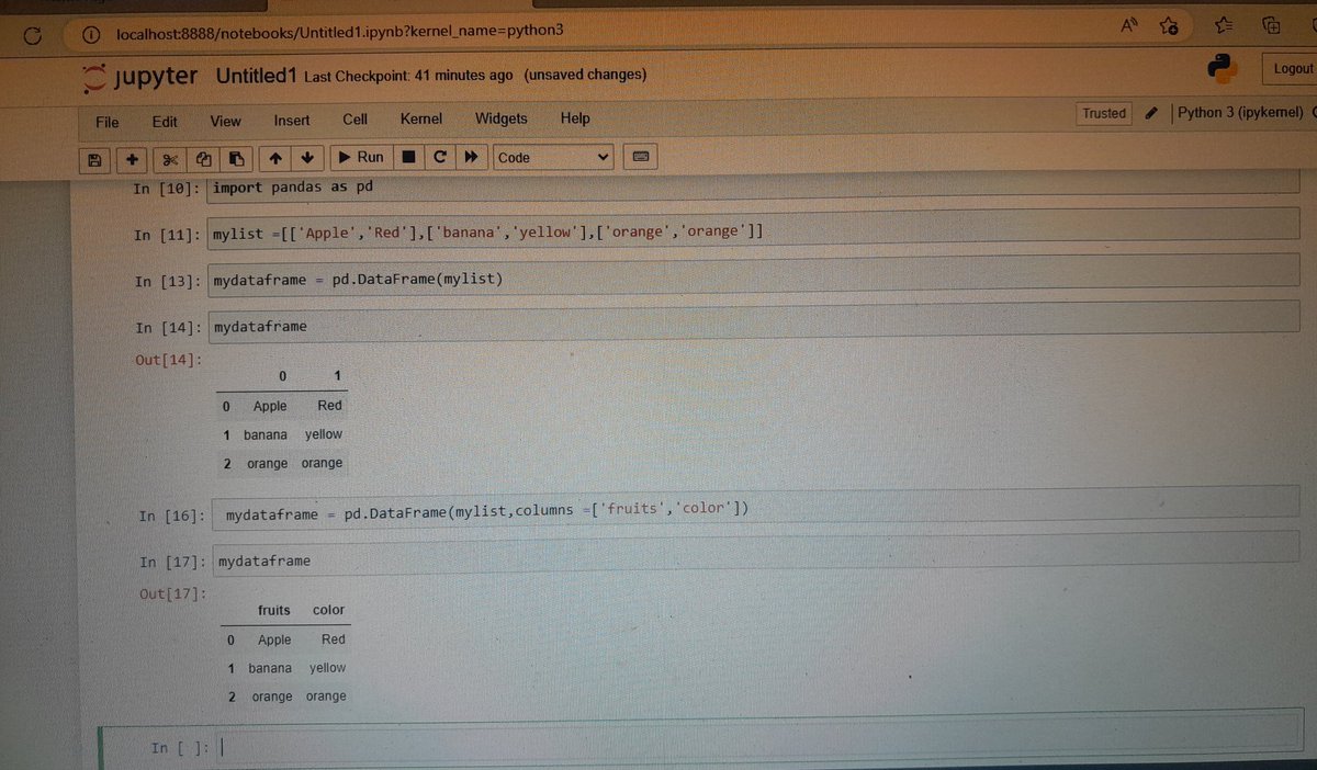 MDaobi's tweet image. DAY 4
Introduction to Pandas
#90DaysOfProgramming with python #90DaysOfCoding for DS and #90DaysOfTech.