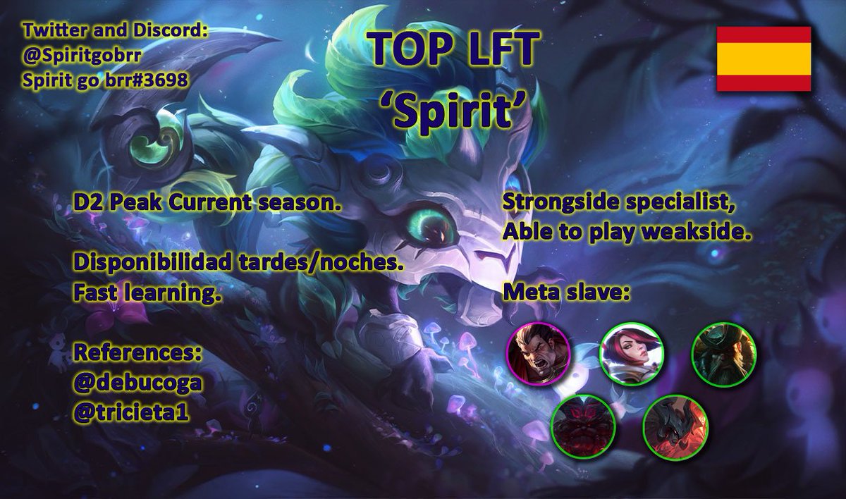 Después de este duro split me han dejado escuchar ofertas de otros equipos.
Estaré LFT durante 1 mesecito.

RTs Appreciated🔁❤️
DM para mas Info📩