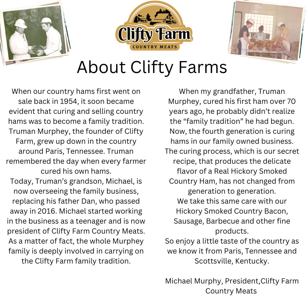 McCartneyFresh's tweet image. Local Item Showcase: Clifty Farms Country Hams - mailchi.mp/49774d72ed42/l…
Local Country Hams Available Now.  Perfect for the holidays.