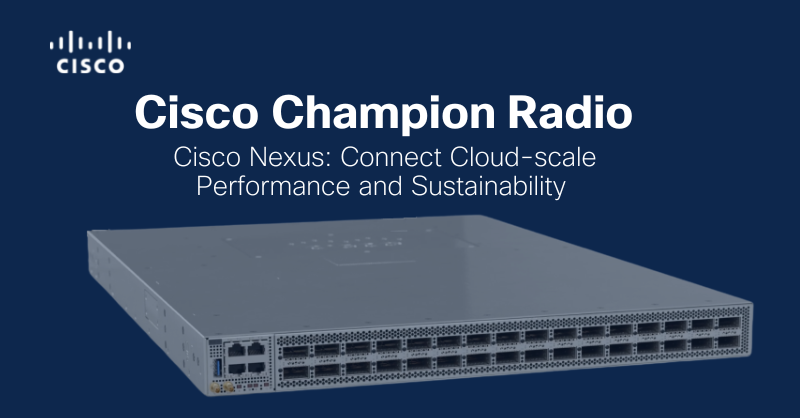 ciscoDC's tweet photo. Tune into this episode of Cisco Champion Radio where #CiscoChampions are joined by experts to discuss how the Cisco Nexus 9232E transforms cloud-scale Infrastructure. #CiscoNexus
https://t.co/FueQvIh4gN https://t.co/MqRCECx5i1