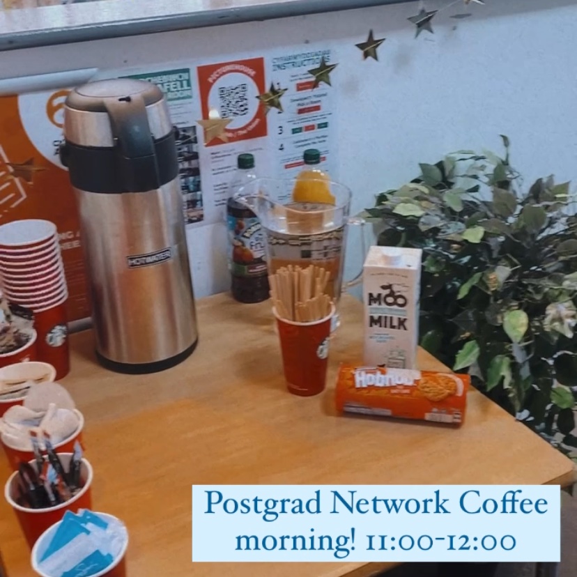 emanners23's tweet photo. It was so nice to see some postgrads turn up to my postgrad network coffee morning! Last year I struggled with attendance to events so this was positive. Everyone was so grateful to have the opportunity to meet other PG students &amp;  discover the SU☺️  #su #uni #postgrad #network https://t.co/ssv5iv2pUJ