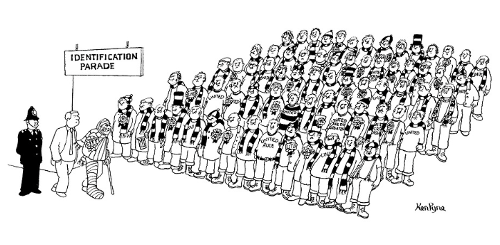 PunchCartoons's tweet photo. An indentification parade...
Order your prints: https://t.co/7uwMZqqq1E

#punchmagazine #punchcartoons #illustration #drawing #art #cartoonart #publishing #britishhumour #1980s #fleetstreet #KenPyne #footballfans https://t.co/6sL2FsFGfj