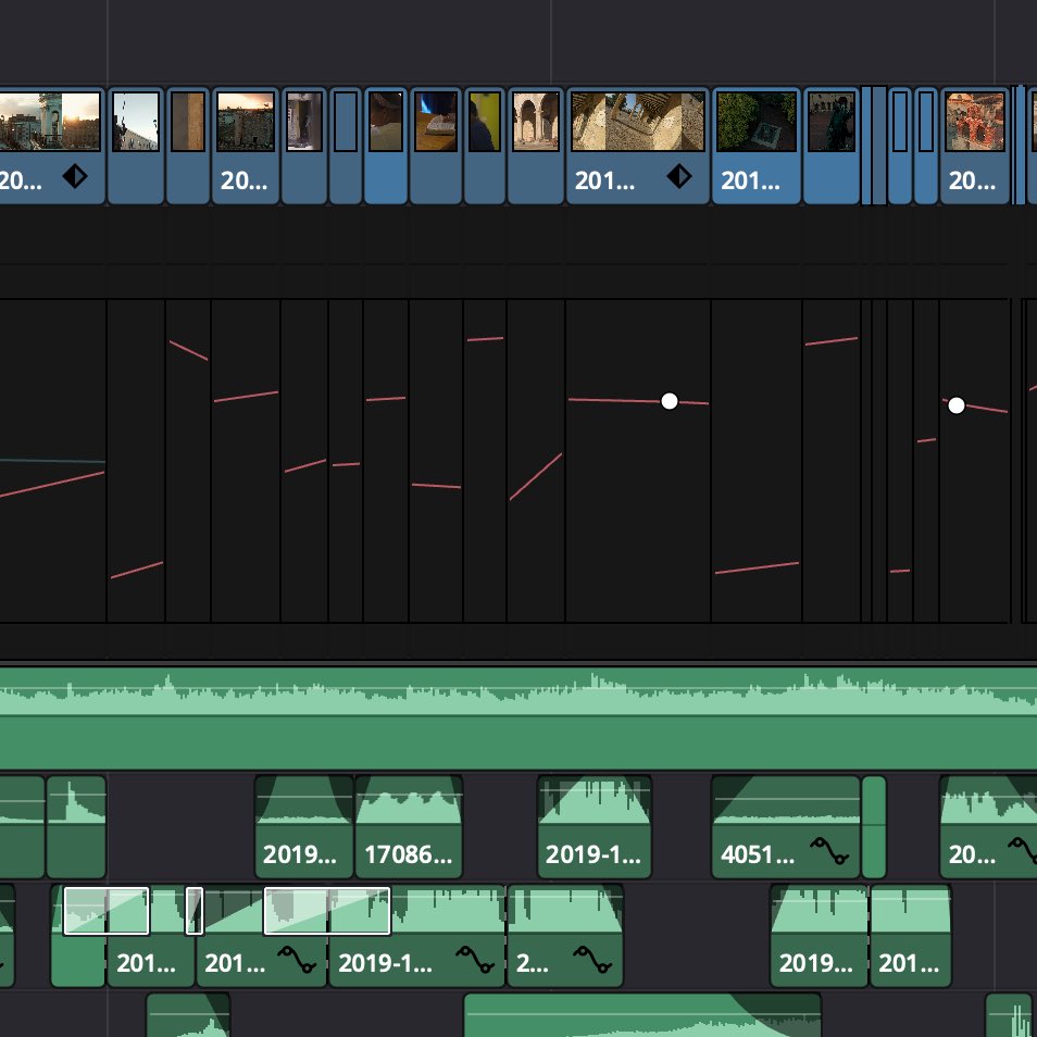 Never judge the quality of a timeline by simply counting the number of tracks it took to edit it. Terrible videos have been produced from dozen tracks. By the same token, wonderful edits have been made from only one track. #filmmaking